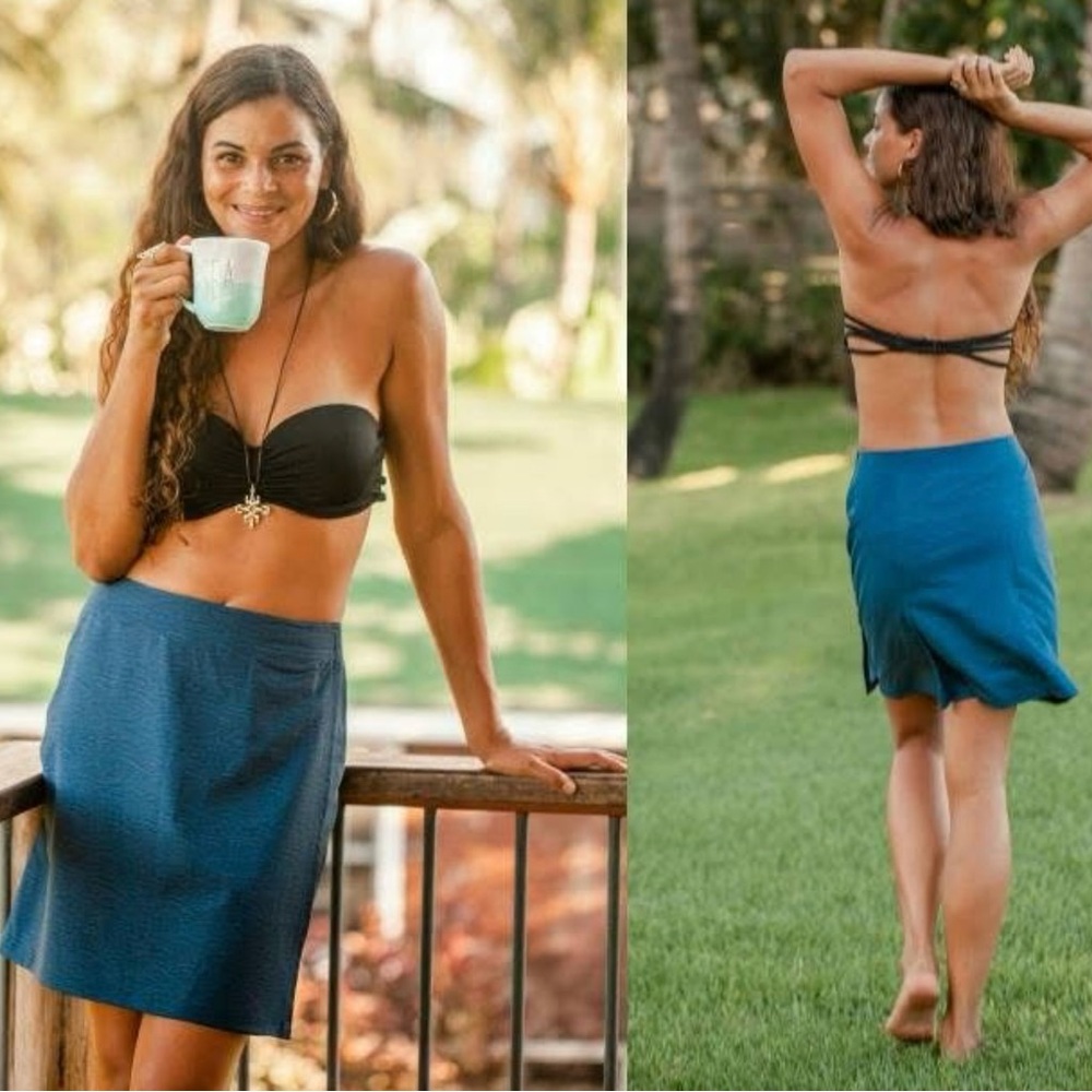 RIPSKIRT HAWAII Brushed Navy Length 2 Skirt Size 2X or XXL New with Tags